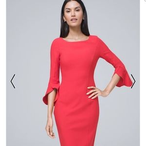 Red dress, beautiful shape